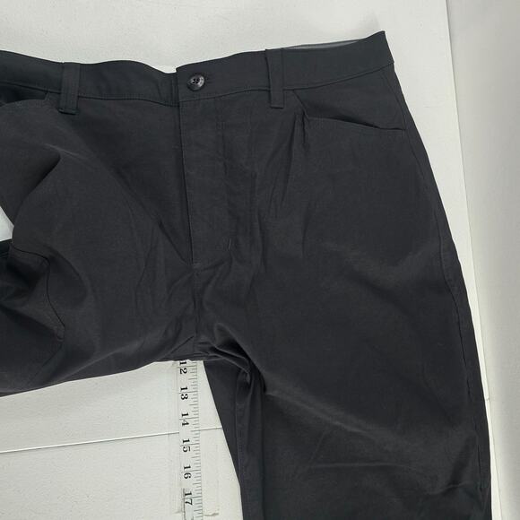 Eddie Bauer mens fleece lined tech pant black 40x32 hiking 6870 - Picture 7 of 11